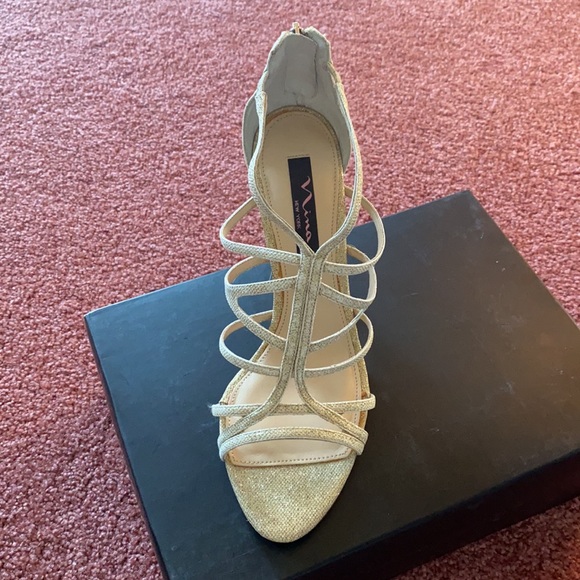 Nina Marisol Gladiator Heels Champagne Bliss - Picture 2 of 7
